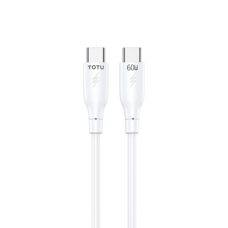 TOTU CB-3 Series USB-C / Type-C to USB-C / Type-C Fast Charge Data Cable, Length:1m(White) - USB-C & Type-C Cable by TOTUDESIGN | Online Shopping UK | buy2fix