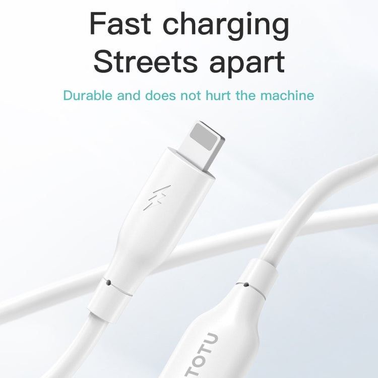 TOTU CB-3 Series USB-C / Type-C to USB-C / Type-C Fast Charge Data Cable, Length:1m(White) - USB-C & Type-C Cable by TOTUDESIGN | Online Shopping UK | buy2fix