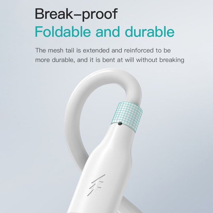 TOTU CB-3 Series USB-C / Type-C to USB-C / Type-C Fast Charge Data Cable, Length:1m(White) - USB-C & Type-C Cable by TOTUDESIGN | Online Shopping UK | buy2fix