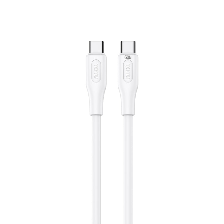 TOTU CB-4 Series USB-C / Type-C to USB-C / Type-C Fast Charge Data Cable, Length:1m(White) - USB-C & Type-C Cable by TOTUDESIGN | Online Shopping UK | buy2fix