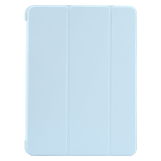 For iPad 10.9 2022 / Air 5 / Air 4 GEBEI 3-folding Holder Shockproof Flip Leather Tablet Case(Sky Blue) - iPad Air (2022) / (2020) 10.9 Cases by GEBEI | Online Shopping UK | buy2fix