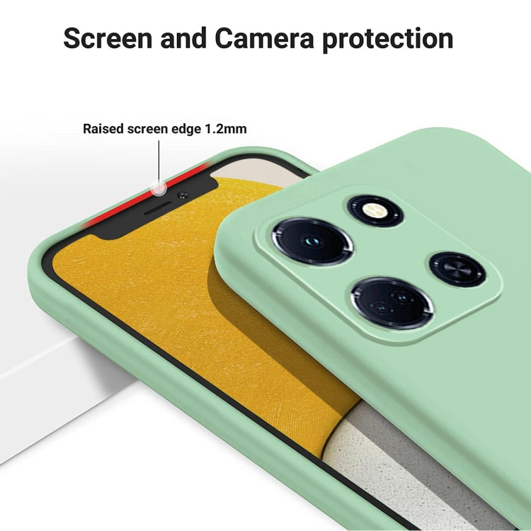 For Infinix Note 30 4G / 5G Pure Color Liquid Silicone Shockproof Phone Case(Green) - Infinix Cases by buy2fix | Online Shopping UK | buy2fix
