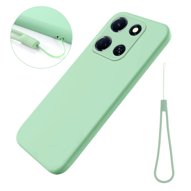 For Infinix Note 30 4G / 5G Pure Color Liquid Silicone Shockproof Phone Case(Green) - Infinix Cases by buy2fix | Online Shopping UK | buy2fix