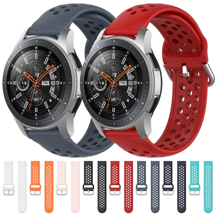 22mm Universal Sport Silicone Watch Band(White) by buy2fix