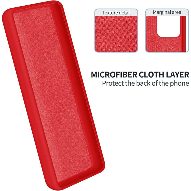 For Nokia C31 Pure Color Liquid Silicone Shockproof Phone Case(Red) - Nokia Cases by buy2fix | Online Shopping UK | buy2fix