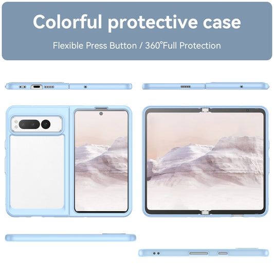 For Google Pixel Fold Colorful Series Acrylic + TPU Phone Case(Blue) by buy2fix