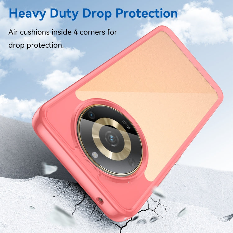 For Realme 11 5G Colorful Series Acrylic Hybrid TPU Phone Case(Red) - Realme Cases by buy2fix | Online Shopping UK | buy2fix