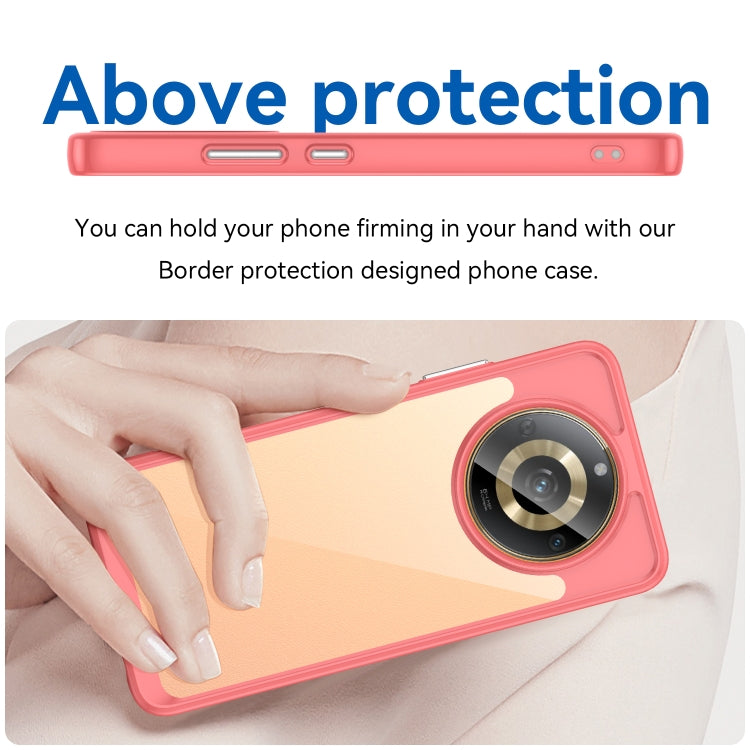 For Realme 11 5G Colorful Series Acrylic Hybrid TPU Phone Case(Red) - Realme Cases by buy2fix | Online Shopping UK | buy2fix