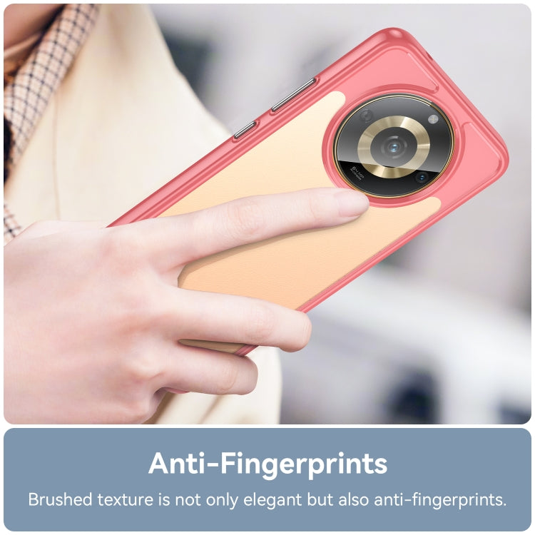For Realme 11 5G Colorful Series Acrylic Hybrid TPU Phone Case(Red) - Realme Cases by buy2fix | Online Shopping UK | buy2fix