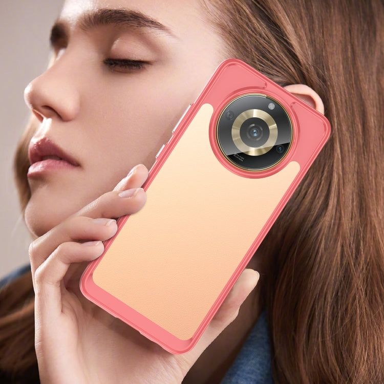 For Realme 11 5G Colorful Series Acrylic Hybrid TPU Phone Case(Red) - Realme Cases by buy2fix | Online Shopping UK | buy2fix