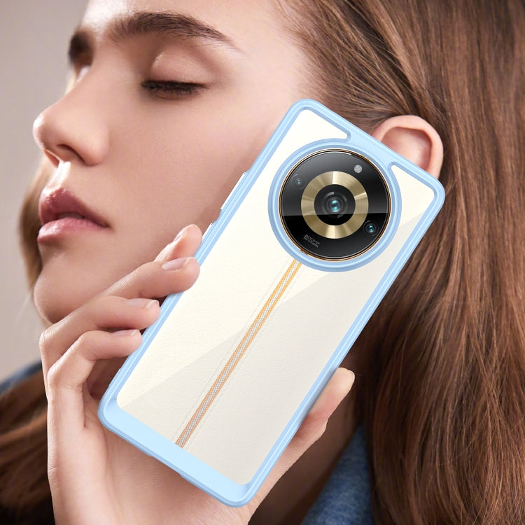 For Realme 11 Pro+ Colorful Series Acrylic Hybrid TPU Phone Case(Blue) by buy2fix