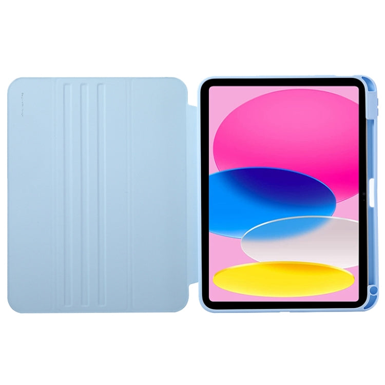For iPad 10.2 2021 / 2020 / 10.5 3-Fold 360 Rotation Painted Leather Smart Tablet Case(Lucky Duck) - iPad 10.2 Cases by buy2fix | Online Shopping UK | buy2fix
