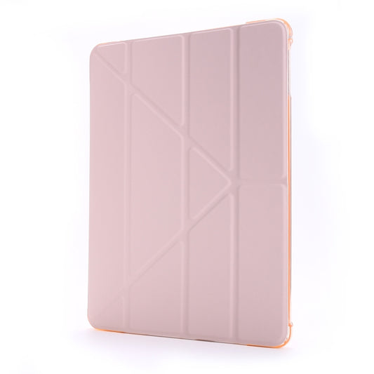 For iPad Air 2 Airbag Deformation Horizontal Flip Leather Case with Holder & Pen Holder(Pink) by buy2fix