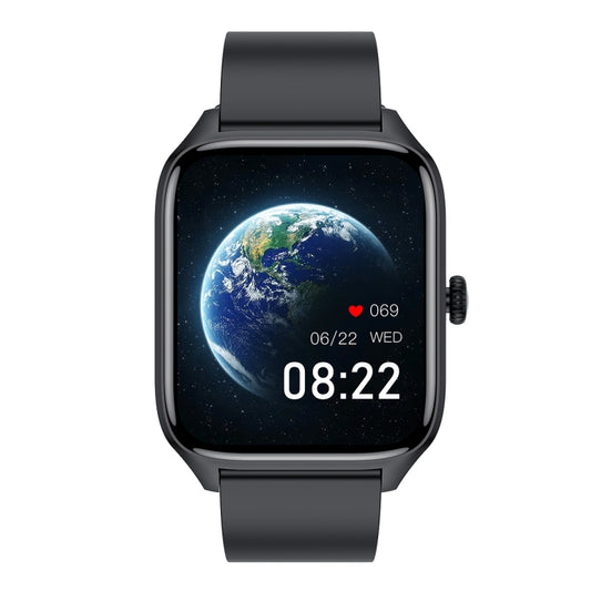 T19 Pro 1.96 inch IP67 Waterproof Silicone Band Smart Watch, Supports Dual-mode Bluetooth Call / Heart Rate Monitoring(Black) by buy2fix