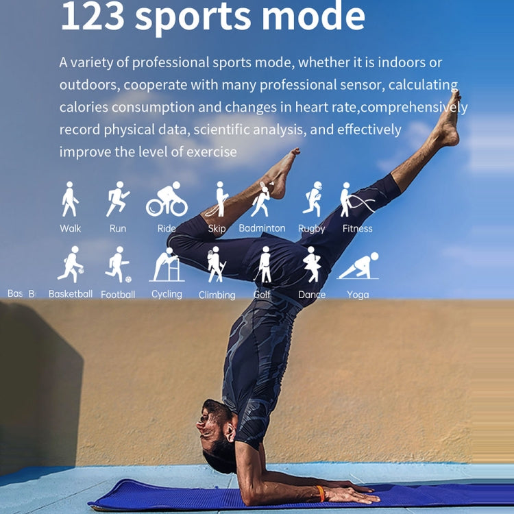 T19 Pro 1.96 inch IP67 Waterproof Silicone Band Smart Watch, Supports Dual-mode Bluetooth Call / Heart Rate Monitoring(Black) by buy2fix