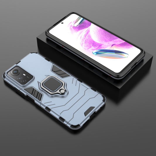 For Xiaomi Redmi Note 12S 4G Magnetic Ring Holder PC + TPU Phone Case(Navy Blue) by buy2fix