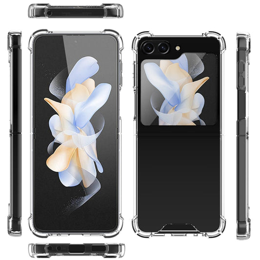 For Samsung Galaxy Z Flip5 Transparent PC + TPU Shockproof Phone Case by buy2fix