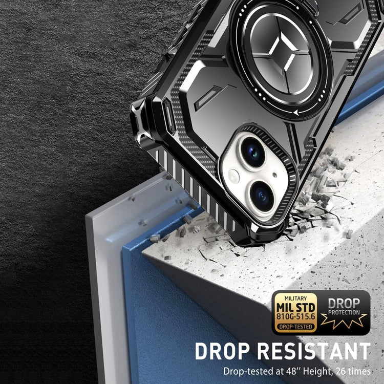 For iPhone 15 Armor Series Holder Phone Case(Red) by buy2fix