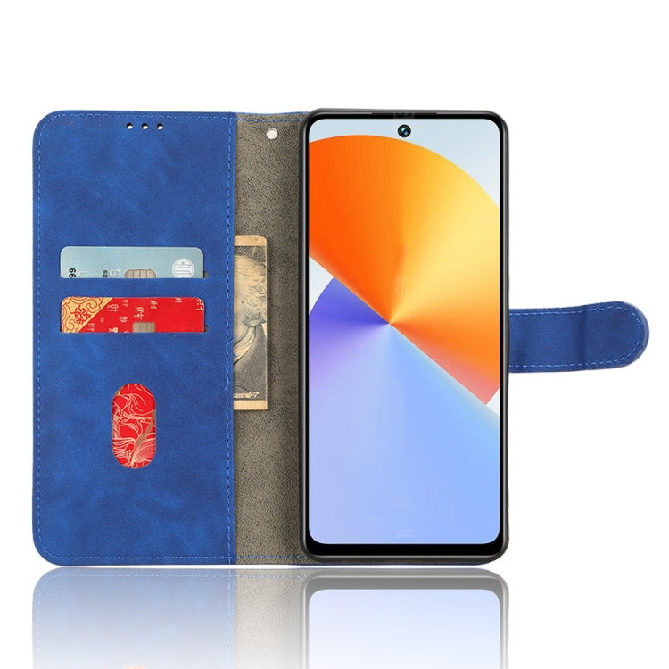 For Infinix Note 30 5G Skin Feel Magnetic Flip Leather Phone Case(Blue) - Infinix Cases by buy2fix | Online Shopping UK | buy2fix