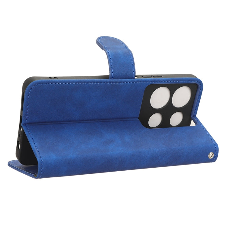 For Infinix Note 30 5G Skin Feel Magnetic Flip Leather Phone Case(Blue) - Infinix Cases by buy2fix | Online Shopping UK | buy2fix