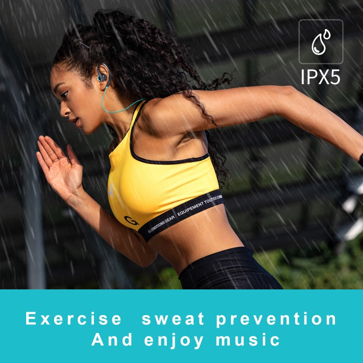 Mucro R12 Wired Stereo Over-Ear Sports Earphone, Length: 1.2m(Blue) by Mucro