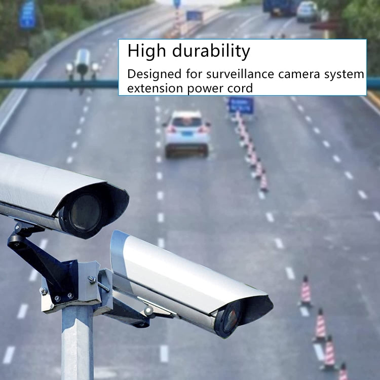 8A DC Power Plug 5.5 x 2.1mm Male to Male Adapter Connector Cable, Length:1.5m(Black) by buy2fix