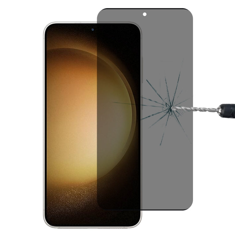 For Samsung Galaxy S23+ 5G Ultrathin 3D Curved Edge Privacy Tempered Glass Film, Support Unlock - Galaxy S23+ 5G Tempered Glass by buy2fix | Online Shopping UK | buy2fix