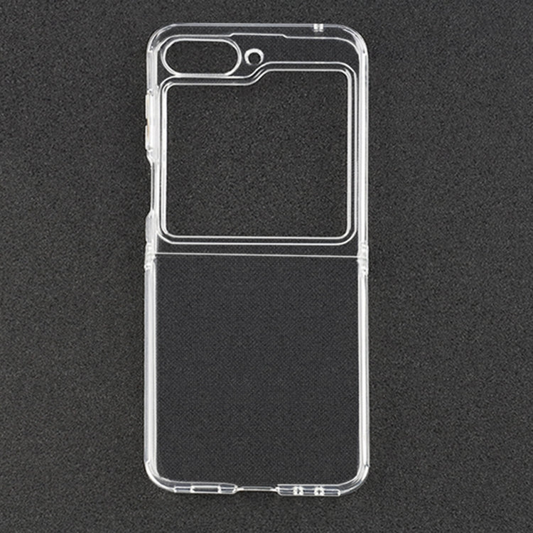 For Samsung Galaxy Z Flip5 Transparent TPU Hinge Airbag Shockproof Protective Phone Case - Galaxy Z Flip5 Cases by buy2fix | Online Shopping UK | buy2fix