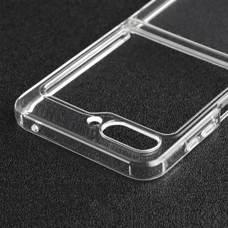 For Samsung Galaxy Z Flip5 Transparent TPU Hinge Airbag Shockproof Protective Phone Case - Galaxy Z Flip5 Cases by buy2fix | Online Shopping UK | buy2fix