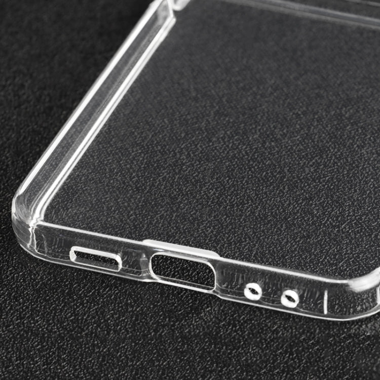 For Samsung Galaxy Z Flip5 Transparent TPU Hinge Airbag Shockproof Protective Phone Case - Galaxy Z Flip5 Cases by buy2fix | Online Shopping UK | buy2fix