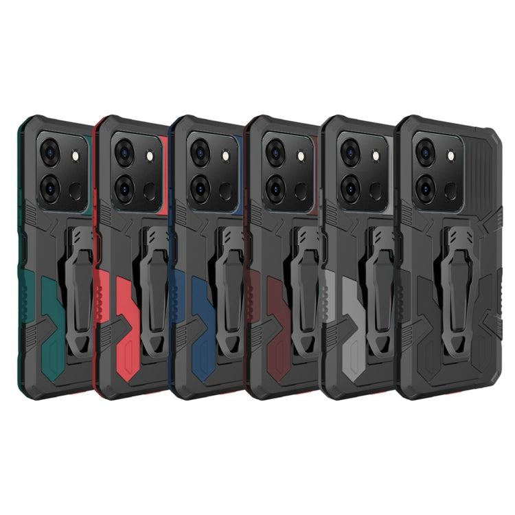 For Infinix Smart 7 Armor Warrior Shockproof PC + TPU Phone Case(Army Green) - Infinix Cases by buy2fix | Online Shopping UK | buy2fix