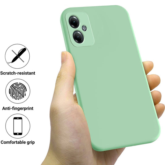 For Motorola Moto G54 5G Solid Color Liquid Silicone Dropproof Full Coverage Phone Case(Green) - Motorola Cases by buy2fix | Online Shopping UK | buy2fix