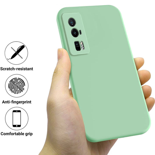 For Xiaomi Poco F5 Pro/Redmi K60/K60 Pro Pure Color Liquid Silicone Shockproof Phone Case(Green) by buy2fix