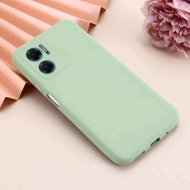 For Xiaomi Redmi 11 Prime 5G Pure Color Liquid Silicone Shockproof Phone Case(Green) by buy2fix