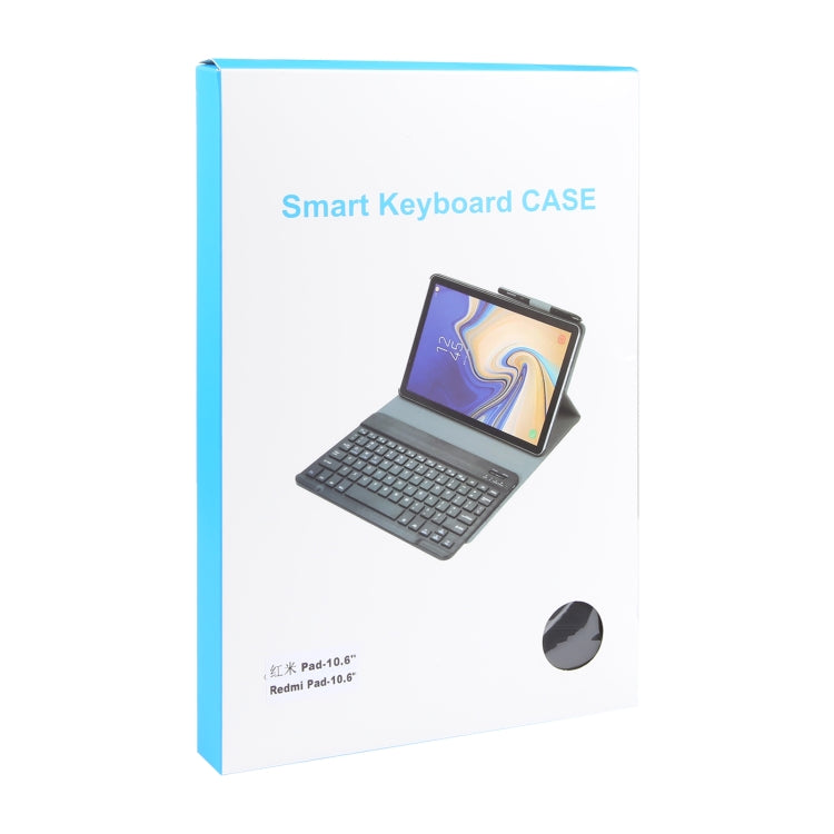 For Xiaomi Redmi Pad Ultra-thin Bluetooth Keyboard Leather Case with Touchpad(Black) by buy2fix