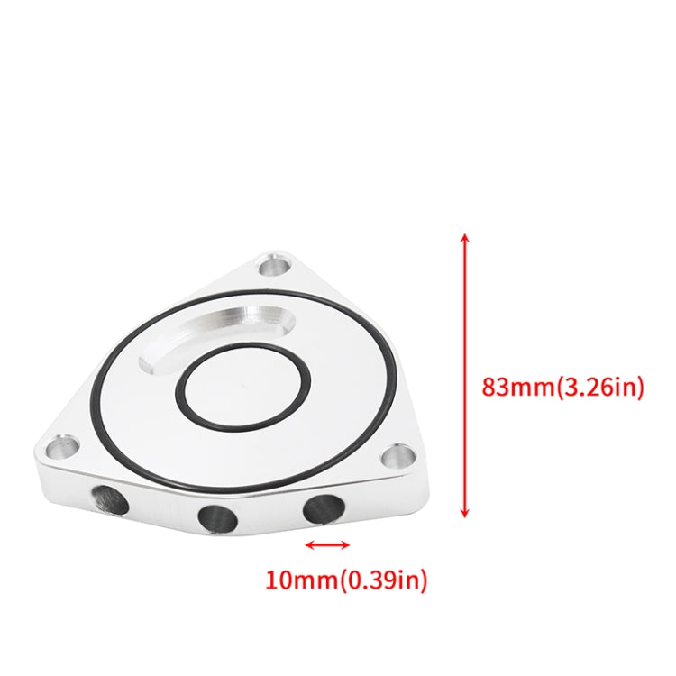 For Honda Civic 2015-2021 Car Turbo Blow Off Valve Plate Spacer BOV 1.5T Coupe Billet(Silver) by buy2fix