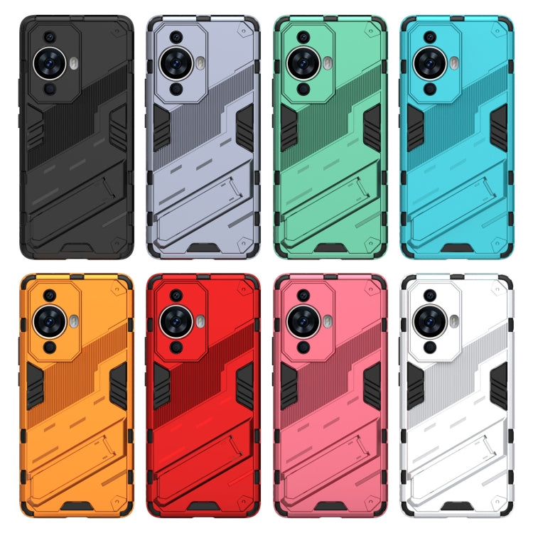 For Huawei nova 11 Pro 4G Punk Armor 2 in 1 PC + TPU Phone Case with Holder(Black) by buy2fix