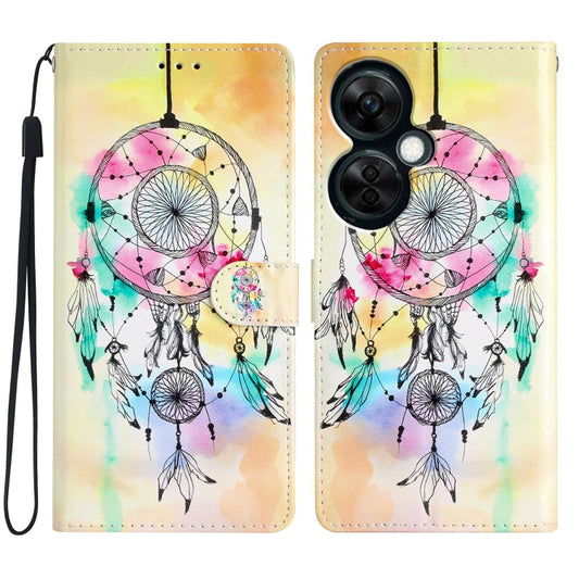 For OnePlus Nord CE 3 Lite 5G Colored Drawing Leather Phone Case(Dream Catcher) by buy2fix
