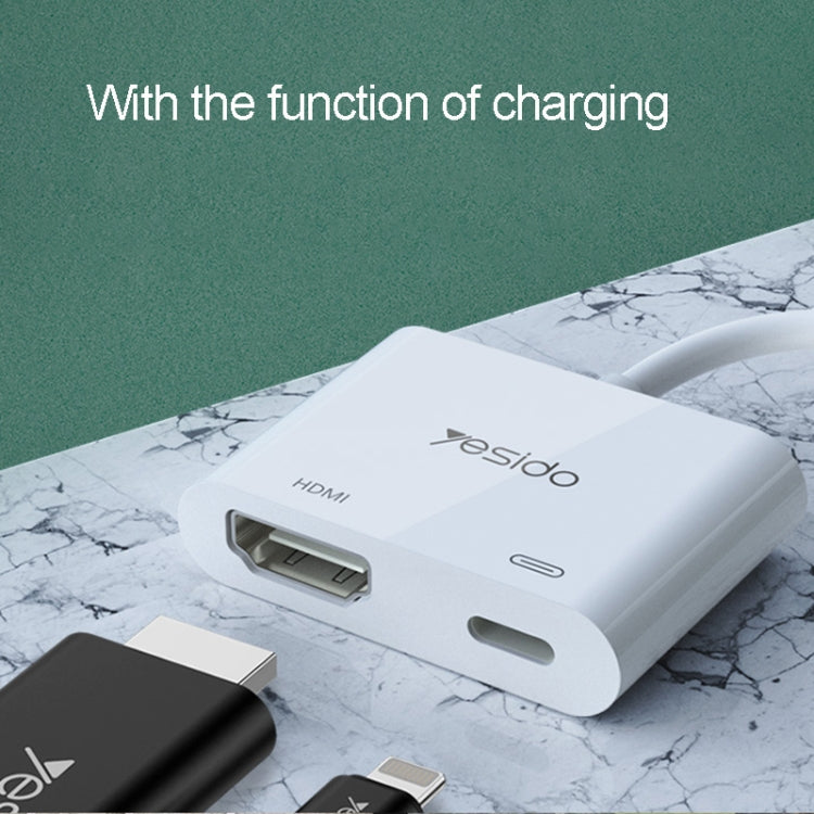 Yesido HM06 8 Pin to HDMI Audio Video Adapter - Converter & Adapter by Yesido | Online Shopping UK | buy2fix