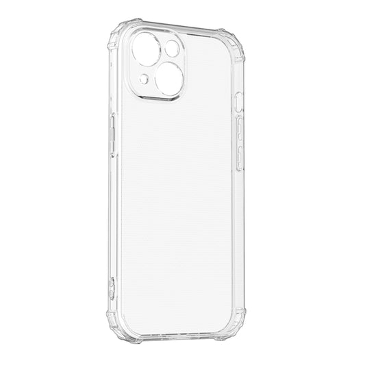 For iPhone 15 Four-Corner Shockproof Clear TPU Phone Case(Transparent) by buy2fix