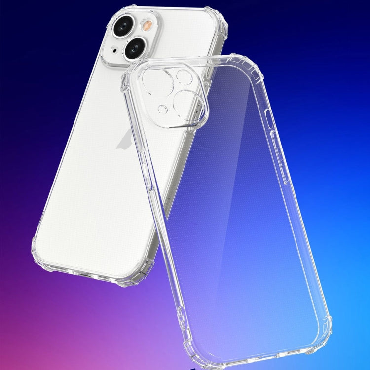 For iPhone 15 Plus Four-Corner Shockproof Clear TPU Phone Case(Transparent) by buy2fix