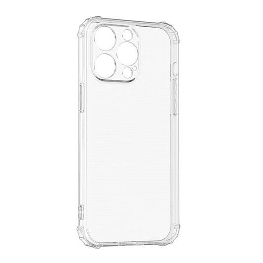 For iPhone 15 Pro Max Four-Corner Shockproof Clear TPU Phone Case(Transparent) by buy2fix
