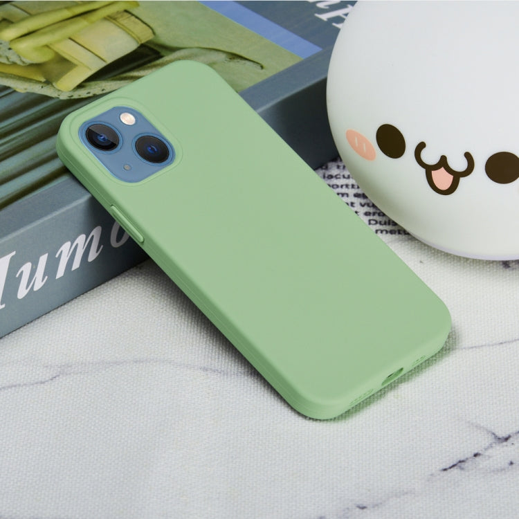 For iPhone 15 Solid Color Silicone Phone Case(Mint Green) by buy2fix
