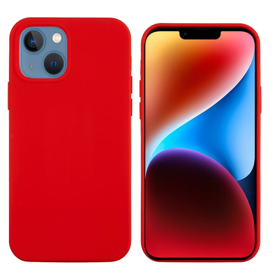 For iPhone 15 Solid Color Silicone Phone Case(Red) by buy2fix