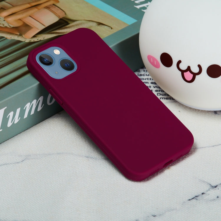 For iPhone 15 Solid Color Silicone Phone Case(Violet) by buy2fix