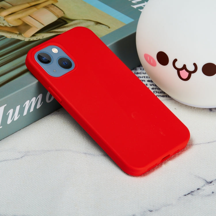 For iPhone 15 Plus Solid Color Silicone Phone Case(Red) by buy2fix