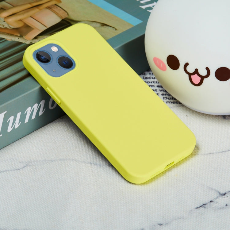 For iPhone 15 Plus Solid Color Silicone Phone Case(Lemon Yellow) by buy2fix