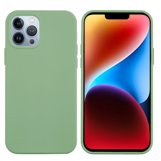 For iPhone 15 Pro Solid Color Silicone Phone Case(Mint Green) by buy2fix