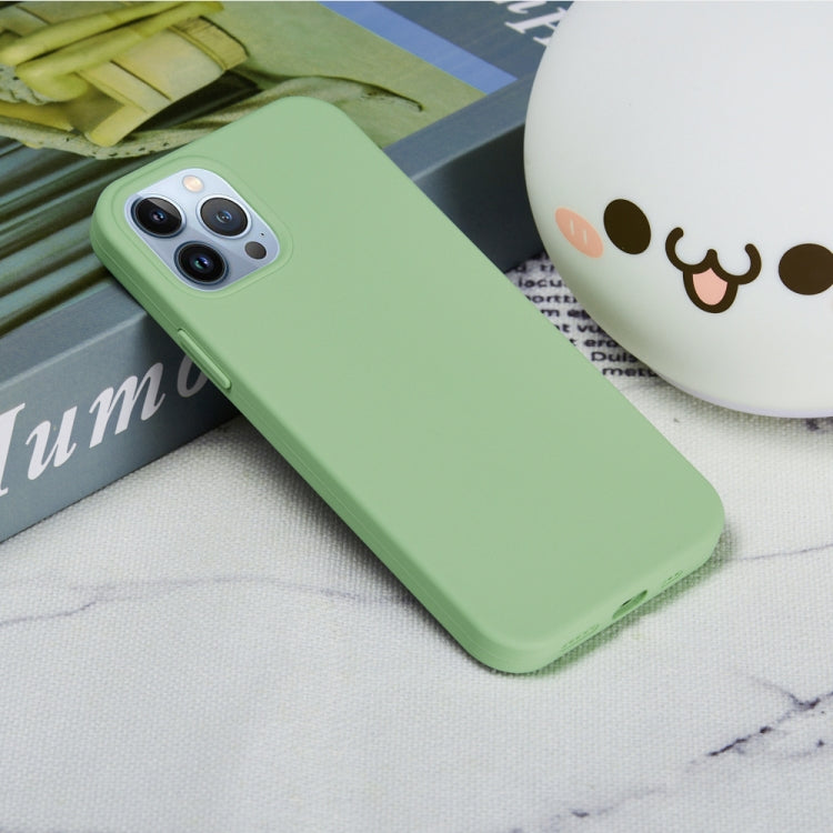 For iPhone 15 Pro Solid Color Silicone Phone Case(Mint Green) by buy2fix
