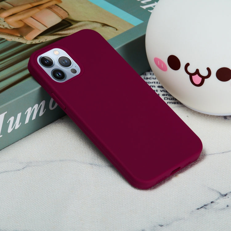 For iPhone 15 Pro Solid Color Silicone Phone Case(Violet) by buy2fix